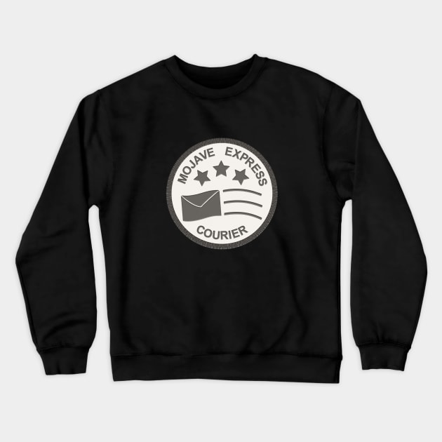 Mojave Express Courier "Patch" [Black on White] Crewneck Sweatshirt by RoslynnSommers